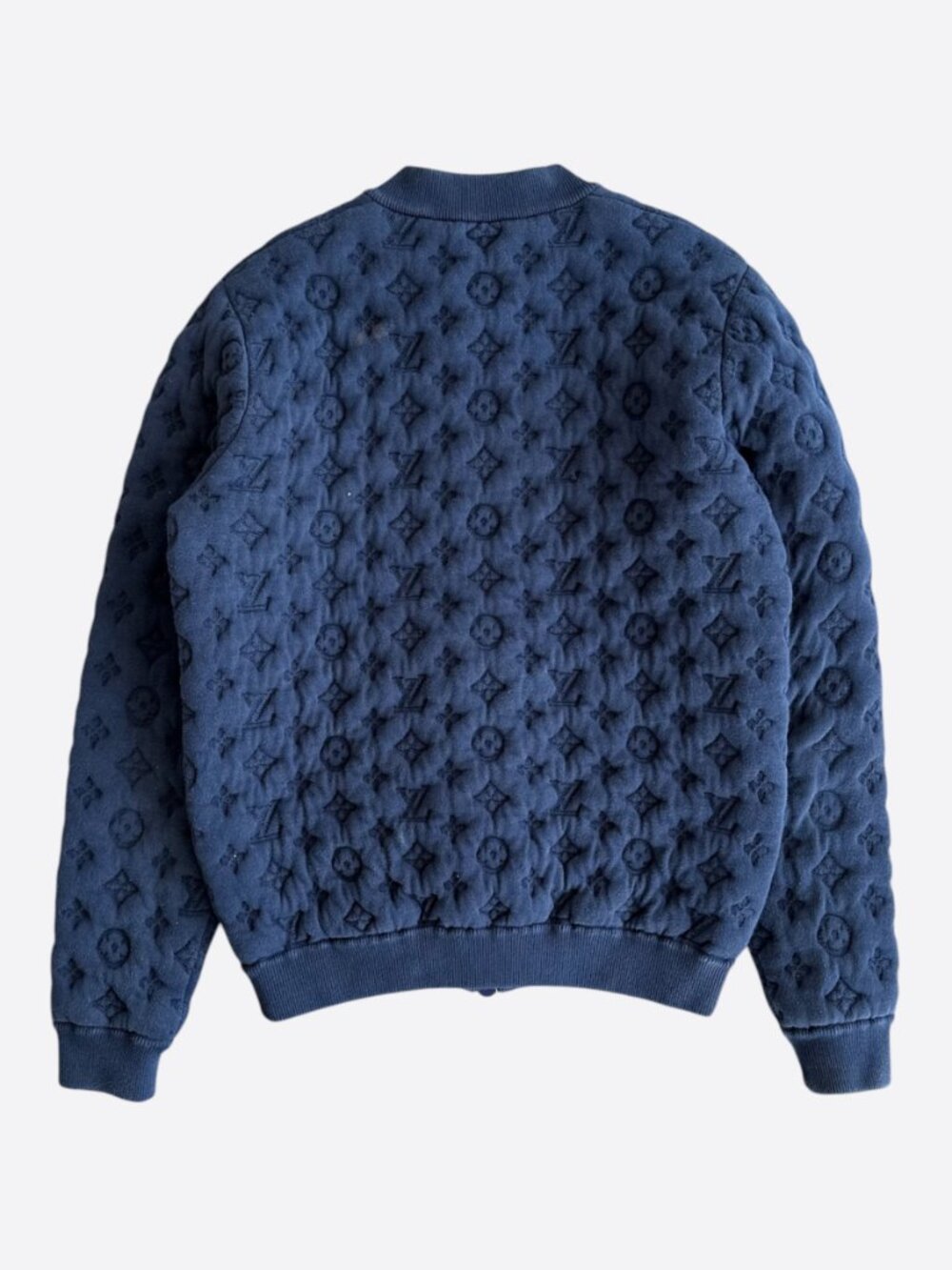 Louis Vuitton Navy Watercolor Monogram Bomber - Picture 2 of 7